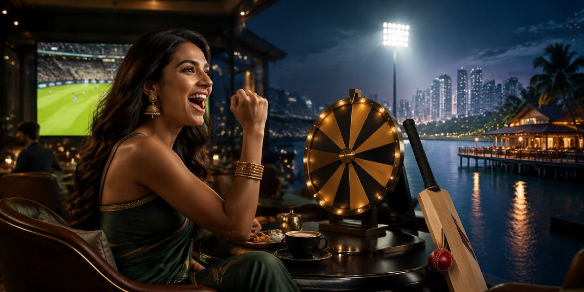 Player placing live cricket bets in Kerala cricket stadium